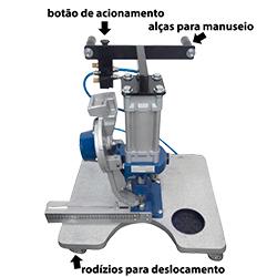 Ilhoseira pneumática de carrinho